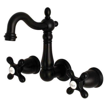 Heritage KS1220AX 8-Inch Center Wall Mount Bathroom Faucet KS1220AX